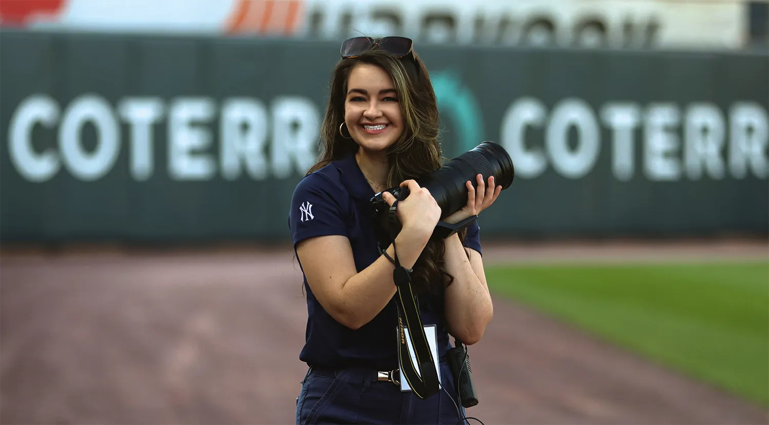 Kirsten Peters put her communication and photography skills to work at PNC Field, home to the Scranton/Wilkes-Barre Railriders. 