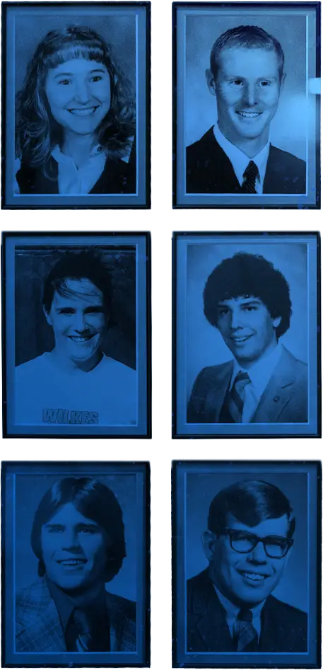 Yearbook photos of hall of fame class